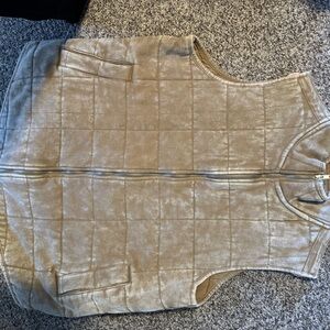 Westbound Beige Quilted Vest